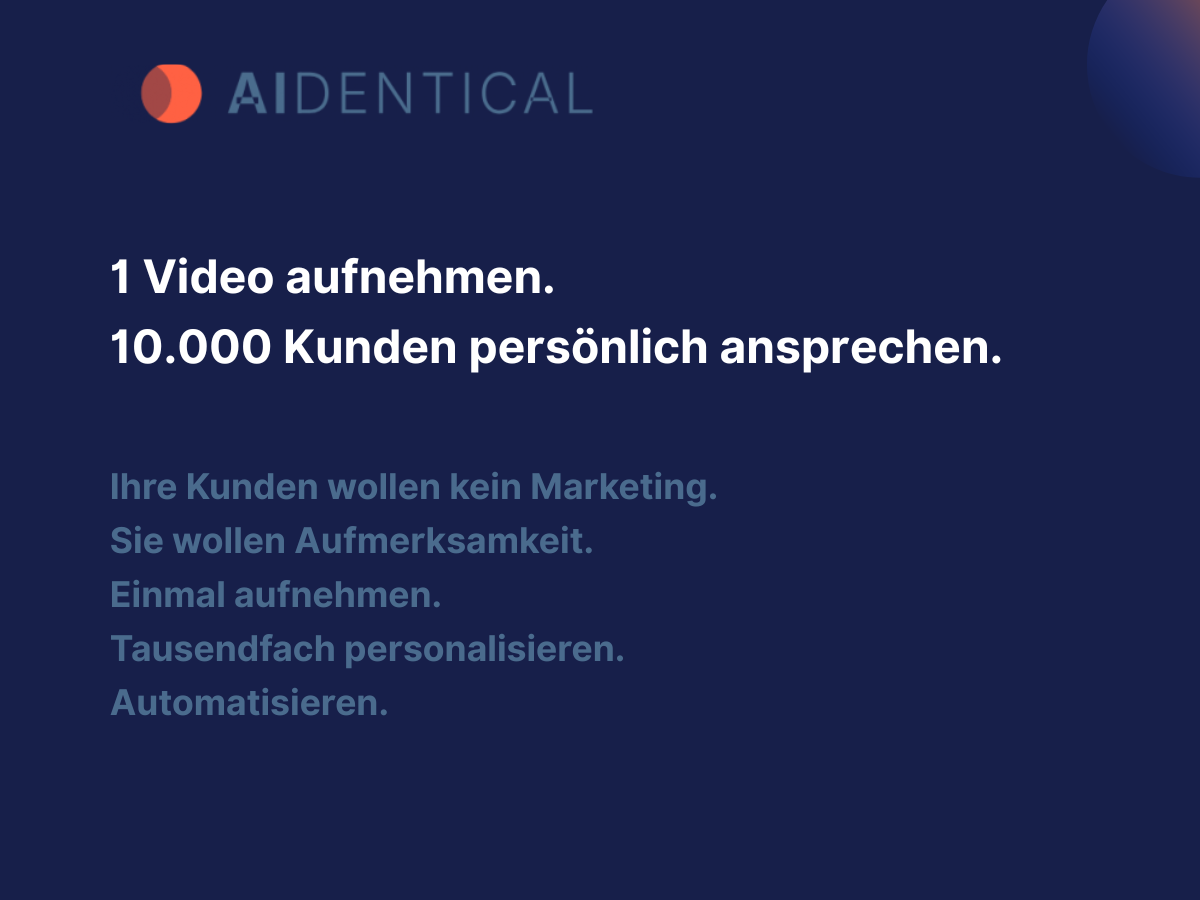 KI Avatare für personalisierte Videos in der Kundenkommunikation