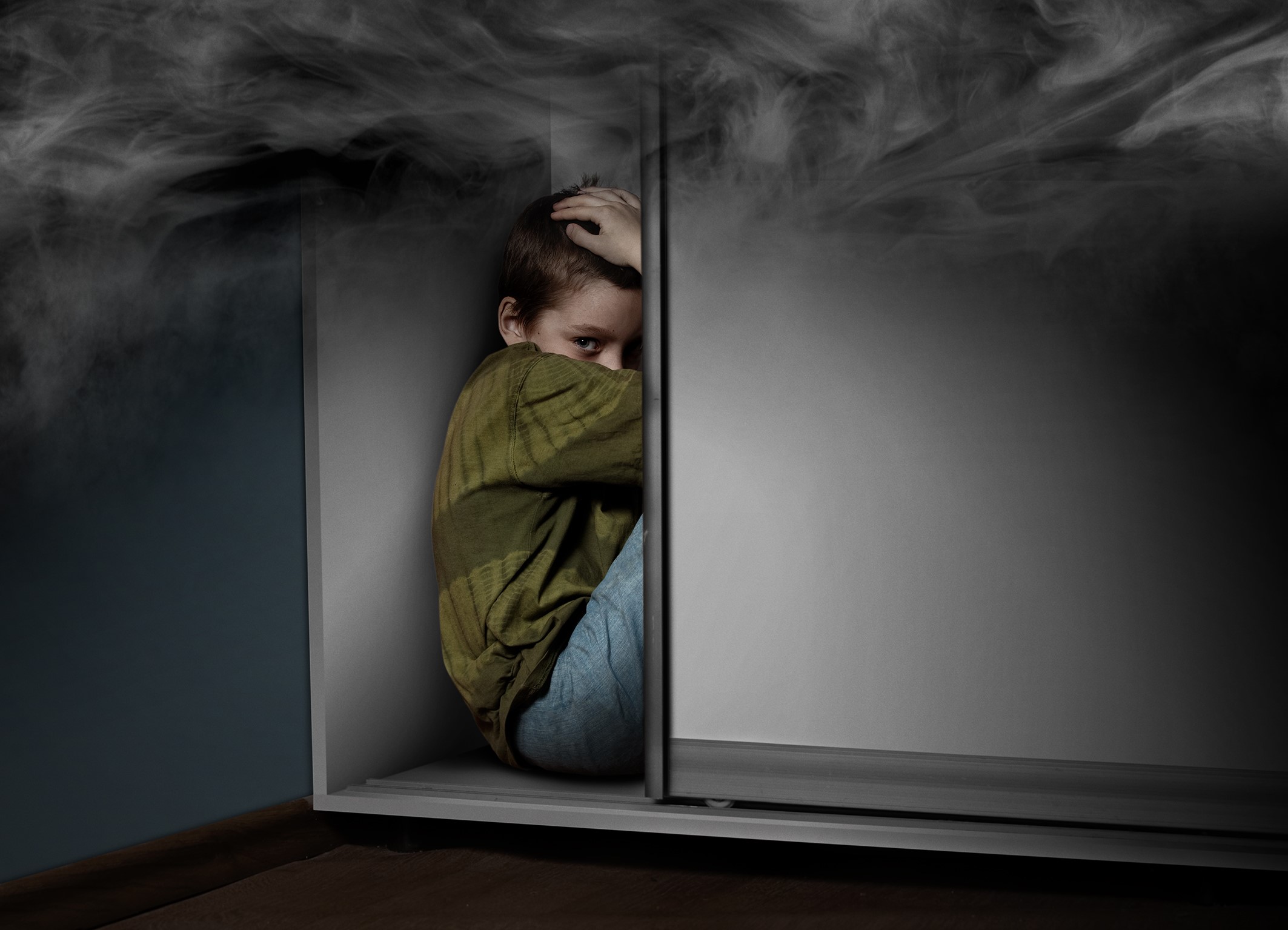 Bei einem Brand reagieren Kinder häufig nicht mit Flucht. (Bildquelle: Gladskikh Tatiana/Shutterstock/Ei Electronics)