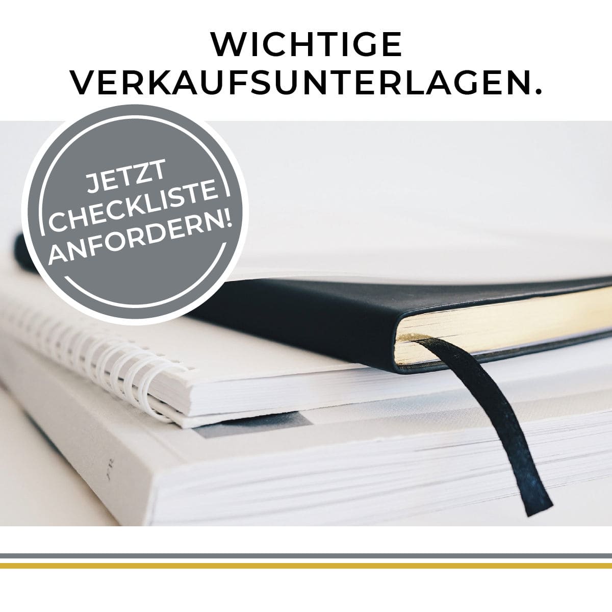 Wichtige Verkaufsunterlagen beim Immobilienverkauf