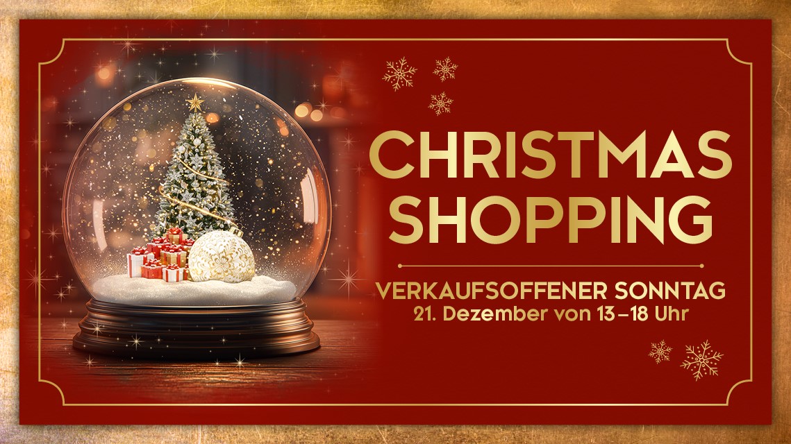 Am kommenden Sonntag lädt das ALEXA zum Christmas Shopping ein. (Bildquelle: Sonae Sierra)