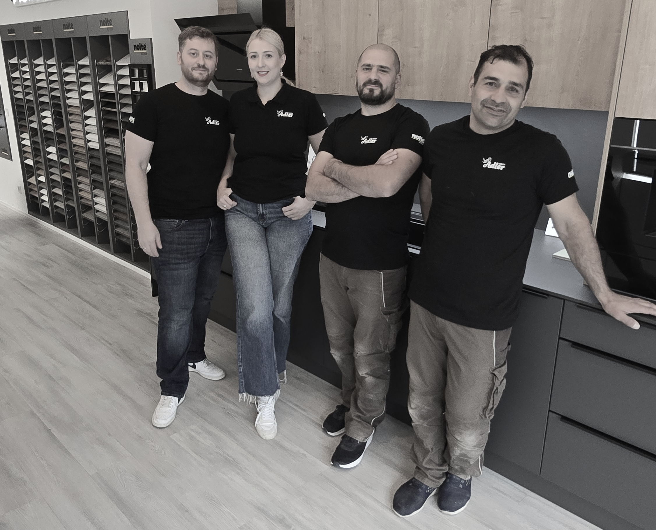 Inhaberin Kateryna Adler und Ehemann Mark Adler führen das Küchenstudio als Familienbetrieb