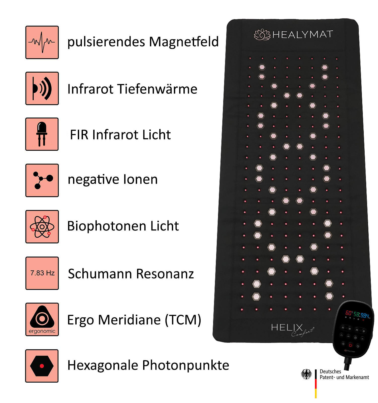 Healymat Helix Comfort Magnetfeldmatte (Die Bildrechte liegen bei dem Verfasser der Mitteilung.)