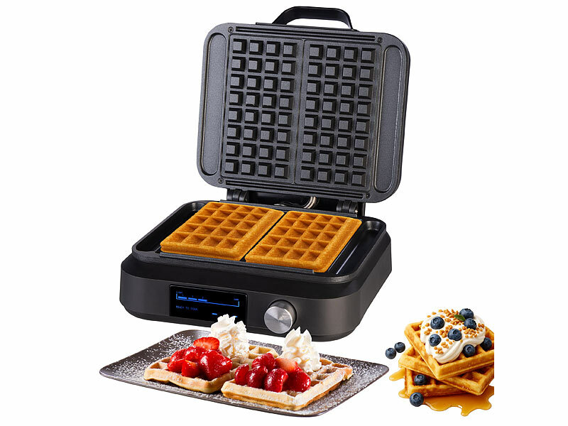 Rosenstein& Söhne Doppelwaffeleisen für belgische Waffeln, 6 Zeit-Programme, www.pearl.de (Die Bildrechte liegen bei dem Verfasser der Mitteilung.)