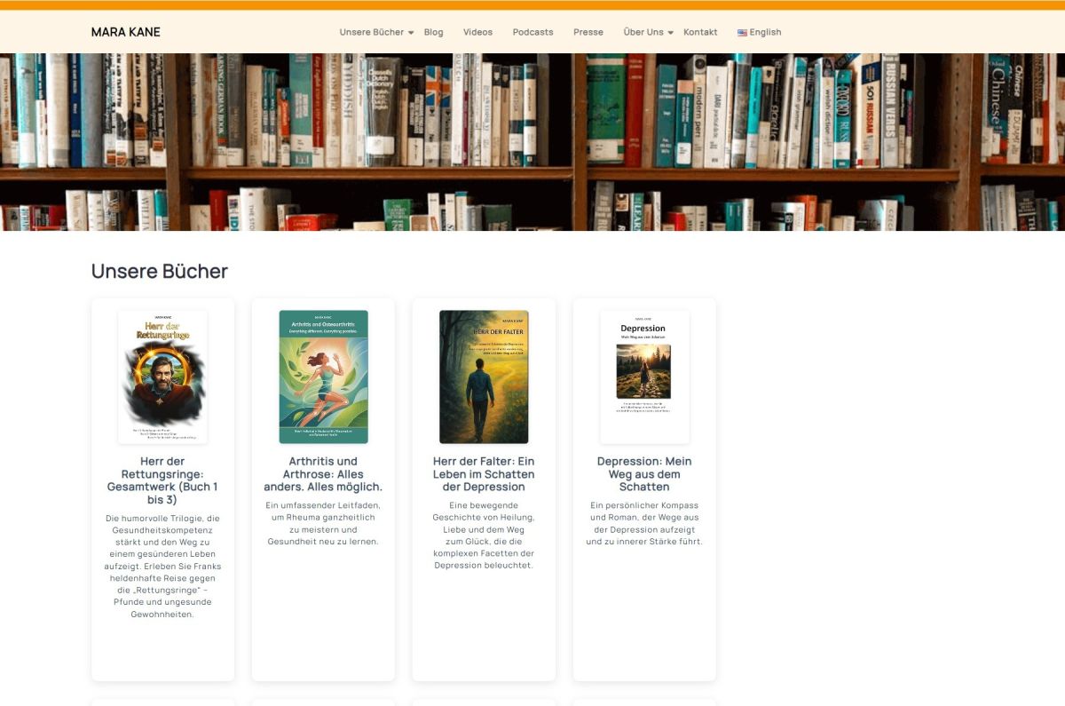 Gesundheit schenken mit Büchern von MARA KANE (© MARA KANE)