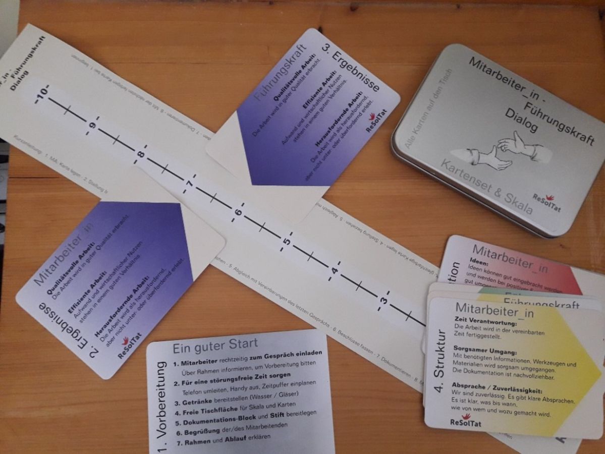 Kartenset Mitarbeiter-Führungskraft-Dialog (© ReSolTat)