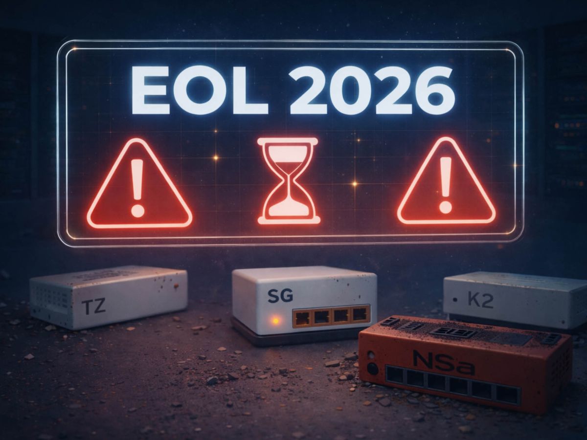 Im Jahr 2026 erreichen eine Reihe von weitverbreiteten Hardware-Firewalls ihr End-of-Life. (© Aphos GmbH / Firewalls24)