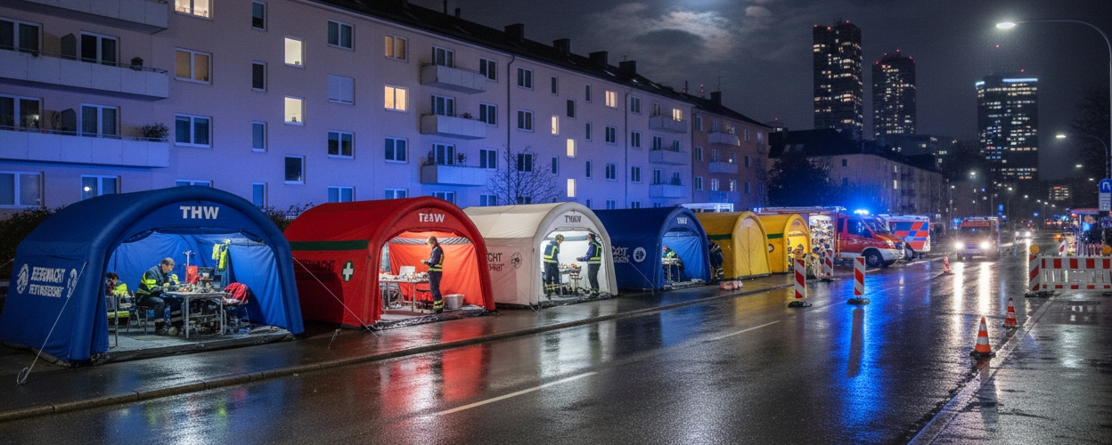 MAIN-ZELT XXL Einsatzzelte& Sondergrößen–aufblasbare Rettungszelt-Station THW - Feuerwehr - DRK (Die Bildrechte liegen bei dem Verfasser der Mitteilung.)