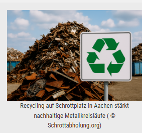 Mobiler Schrottankauf von Schrottabholung.org in Aachen mit fairen Preisen und Abholung.