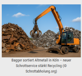 Moderner Schrottservice stärkt in Köln die Kreislaufwirtschaft durch nachhaltiges Metallrecycling.