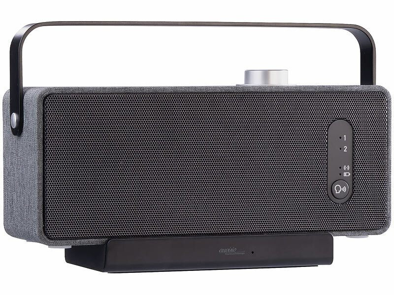 auvisio Mobiler TV-Lautsprecher, digitale Funk-Übertragung, 2 Hörprofile, Akku, www.pearl.de (Die Bildrechte liegen bei dem Verfasser der Mitteilung.)