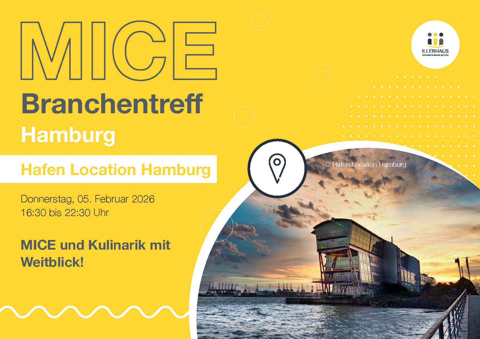 MICE Branchentreff Hamburg - Premiere in der Hafen Location Hamburg (Die Bildrechte liegen bei dem Verfasser der Mitteilung.)