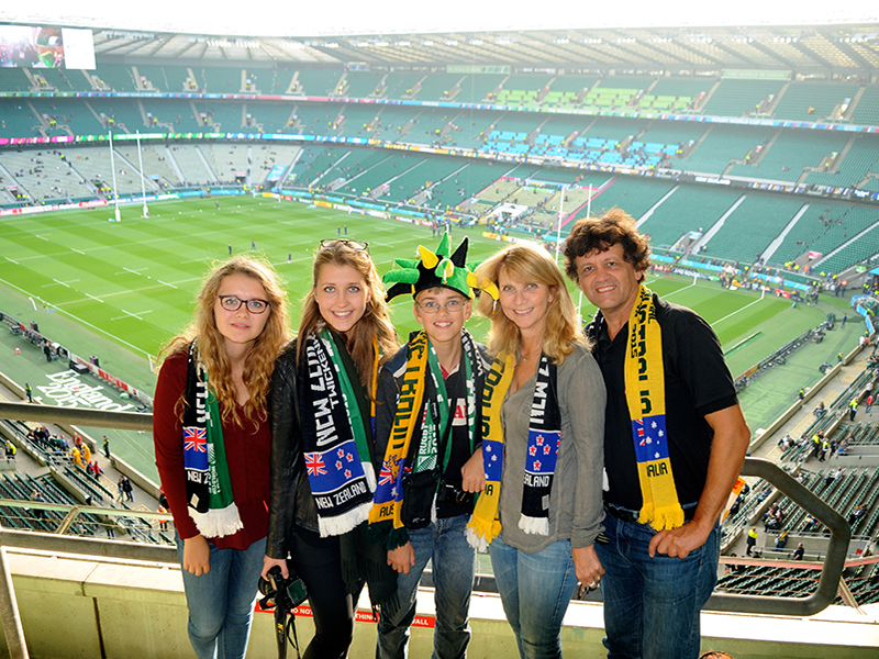 Familie Vieten - v. l. n. r.  Sina, Annika, Benjamin, Petra, Wolfgang (Die Bildrechte liegen bei dem Verfasser der Mitteilung.)