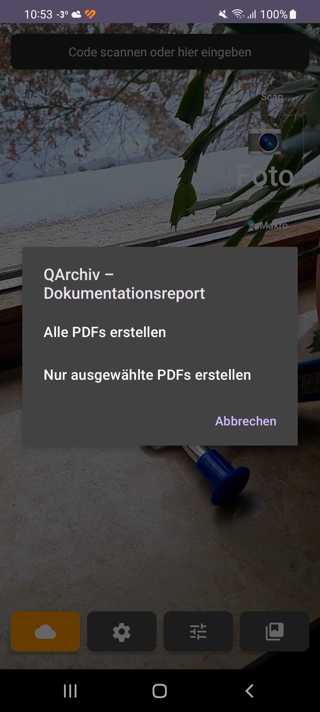 PDF-Menü