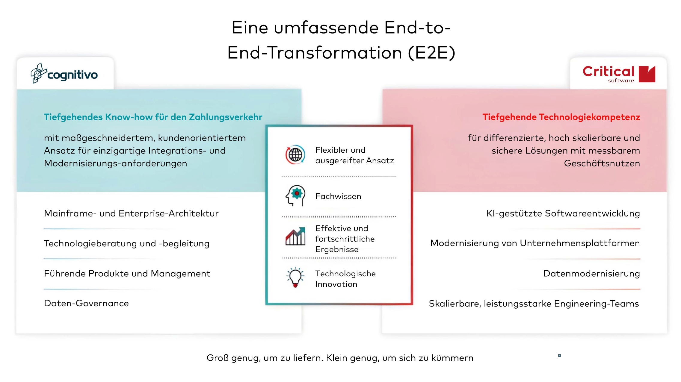 Die vollumfänglichen Services für die Banken Europas (Bildquelle: Critical Software)