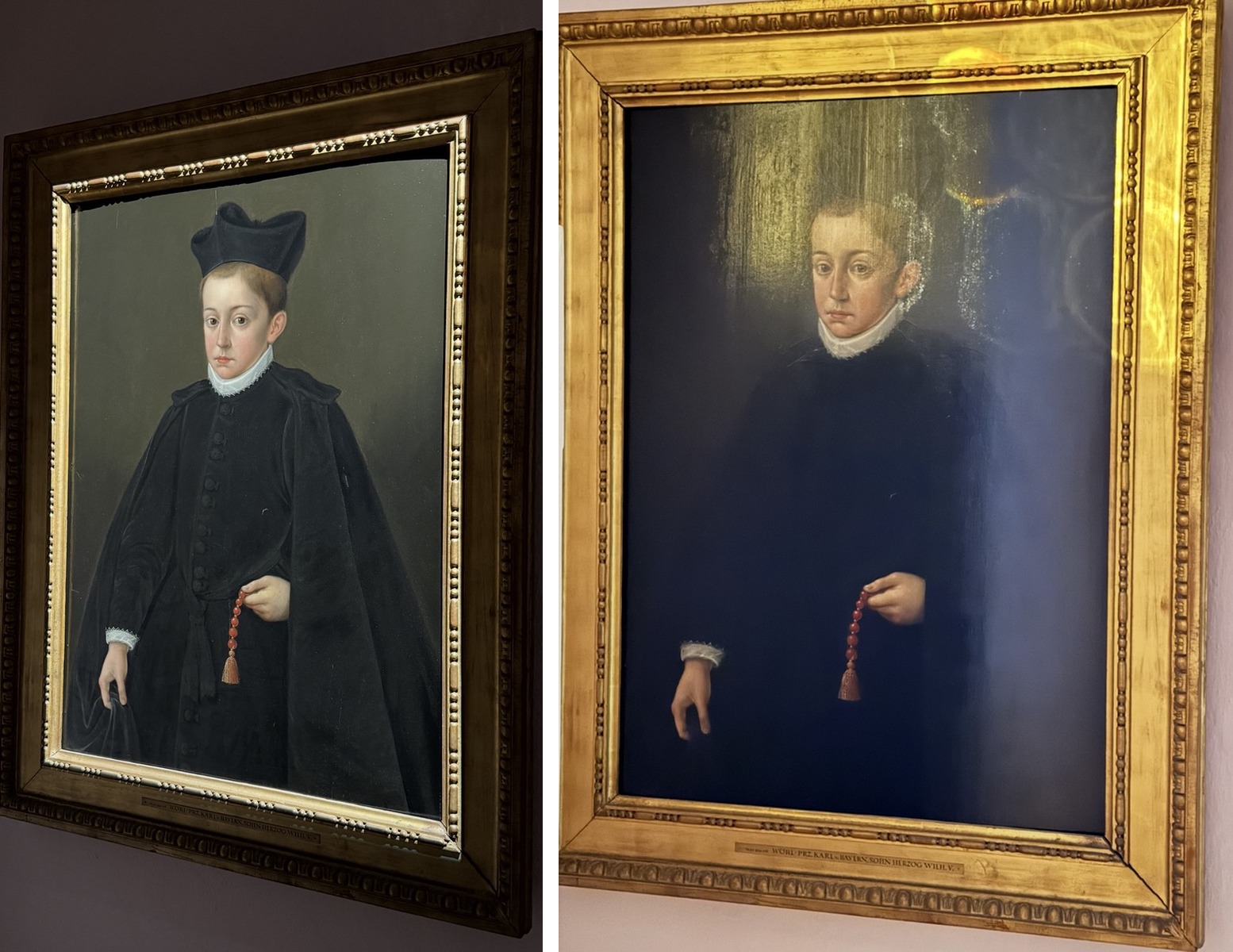 Wirkung von Konturenstrahler bei Gemälden (Die Bildrechte liegen bei dem Verfasser der Mitteilung.)