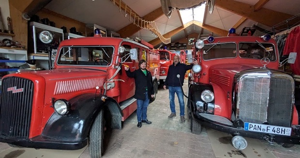 Rollende Zeitzeugen der Brandbekämpfung zeigt das Feuerwehrmuseum Pfarrkirchen (Lkr. Rottal-Inn). (Bildquelle: Foto: Josef König @presskoenig)