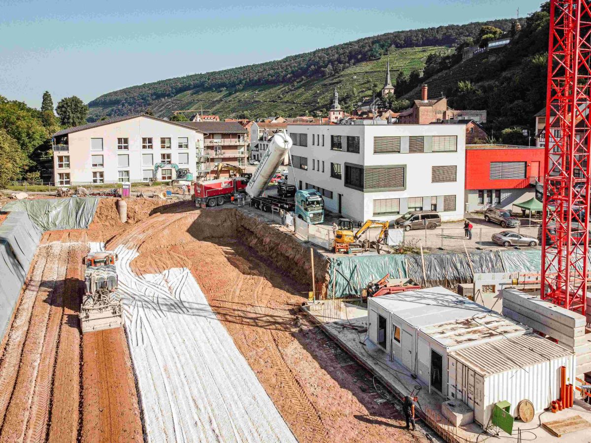 4.300 Quadratmeter Grundfläche wurden in Klingenberg mit Gistrong verdichtet (© gistex GmbH)