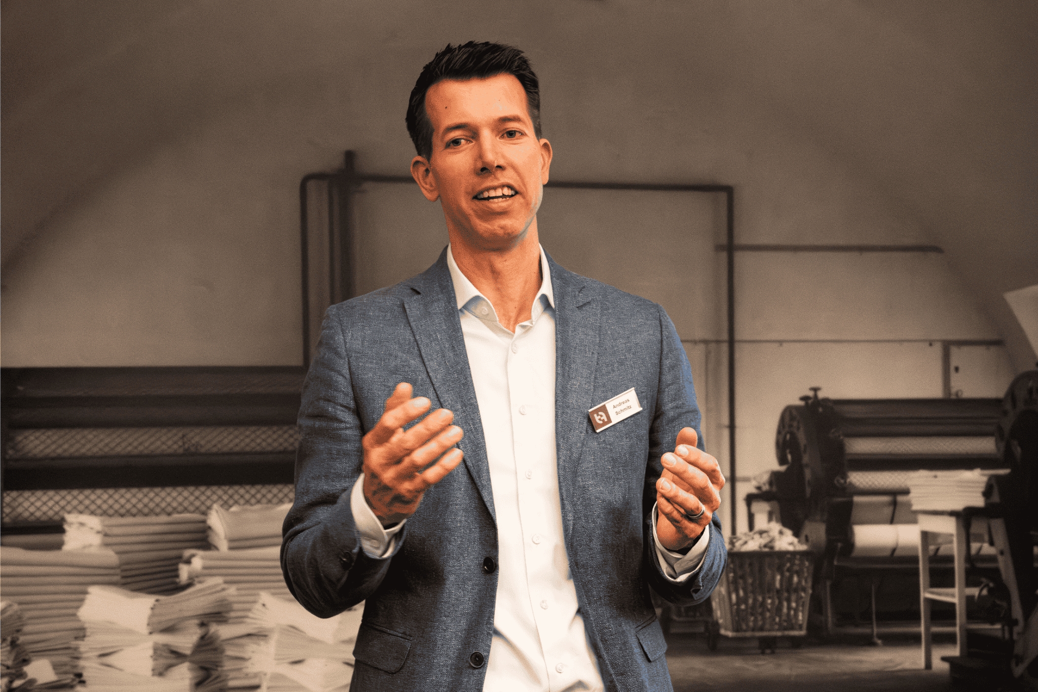 Andreas Schmitz, neuer Geschäftsführer der B&H Digital& verantwortlich für den TransFair Navigator (Die Bildrechte liegen bei dem Verfasser der Mitteilung.)