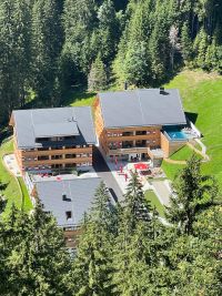 Ansicht von oben (Berghaus Schröcken)