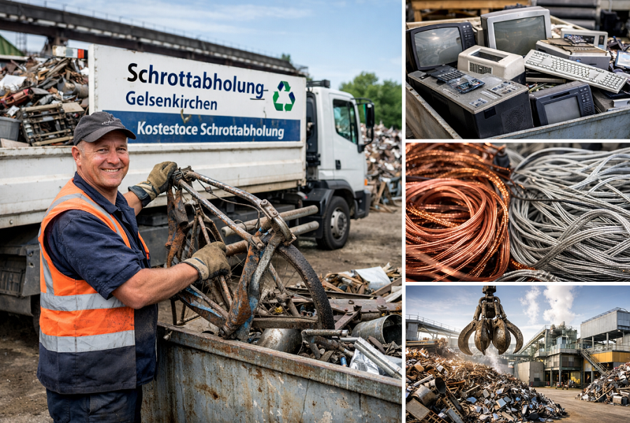 Kostenlose und fachgerechte Schrottabholung durch die Schrottabholung Gelsenkirchen.