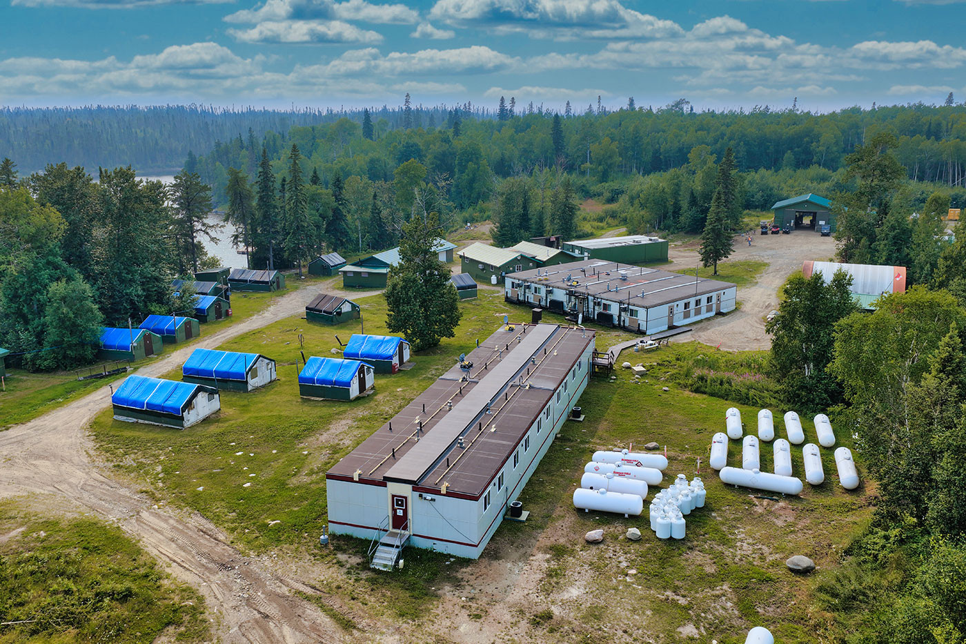 Das Camp des Springpole-Projekts von First Mining Gold; Quelle First Mining Gold