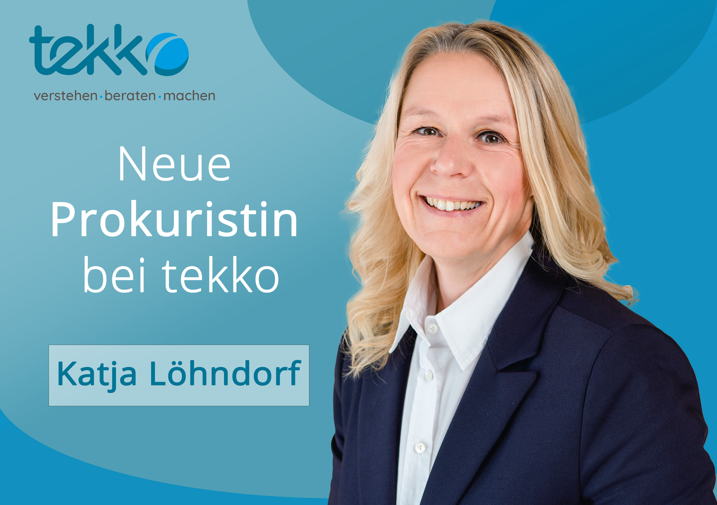 tekko erweitert Geschäftsführung: Katja Löhndorf wird neue Prokuristin