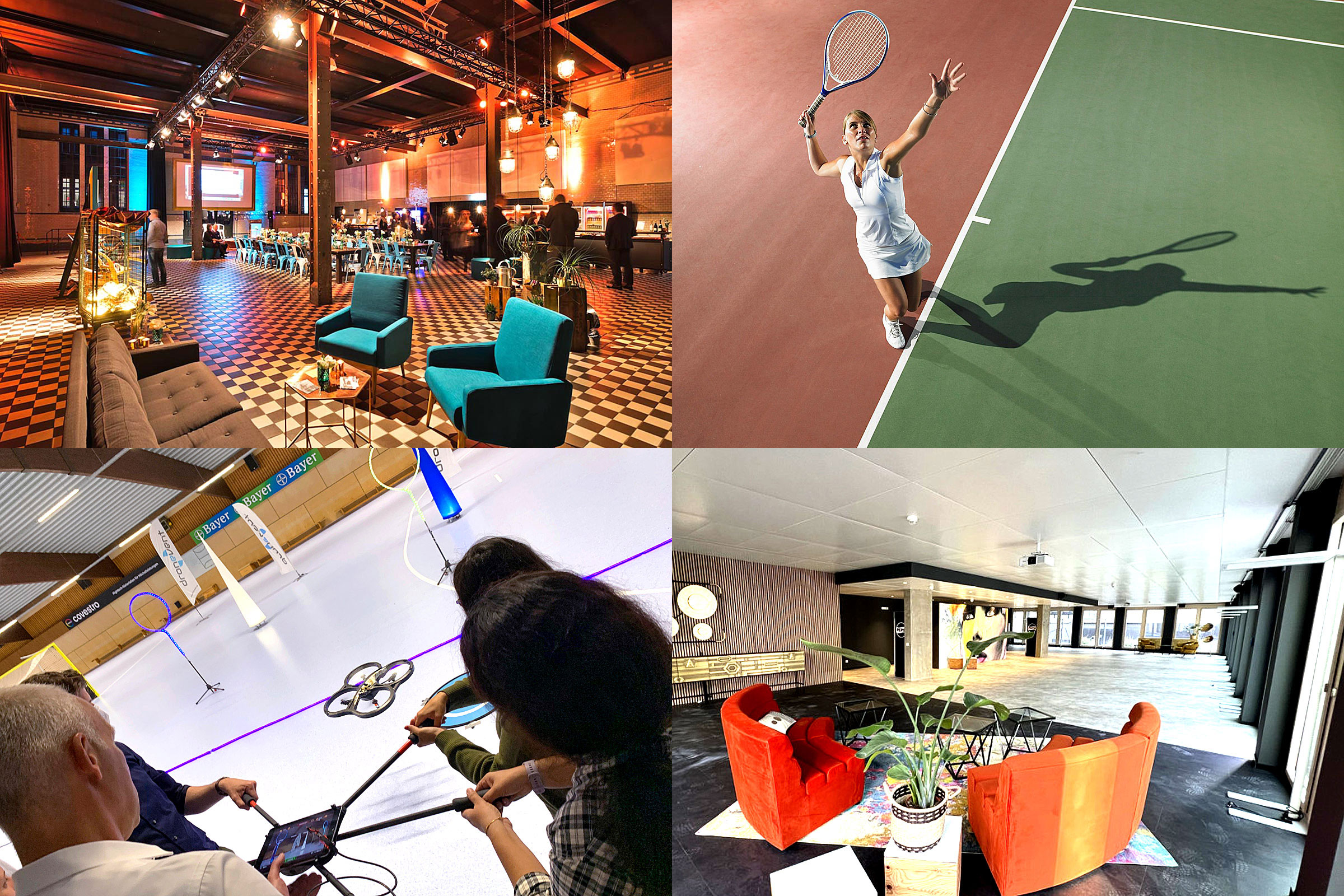 Räume für Teamevents mit Drohnen (Die Bildrechte liegen bei dem Verfasser der Mitteilung.)