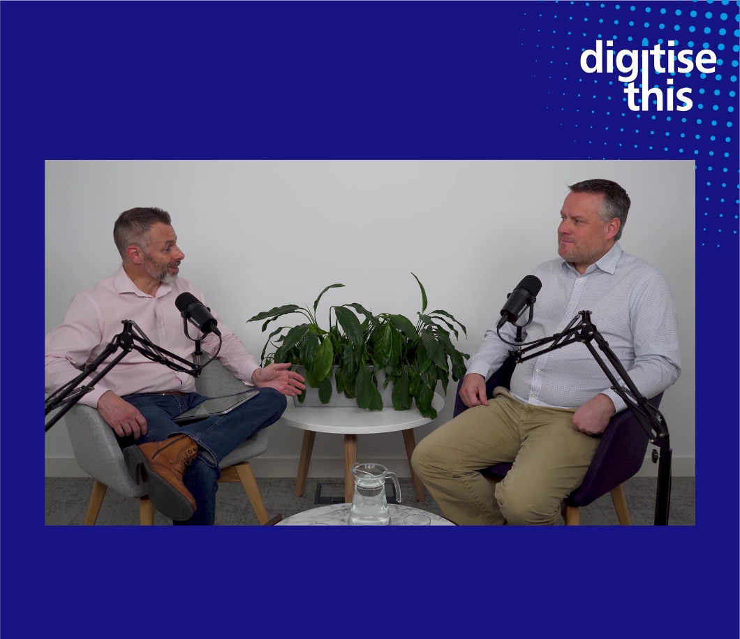 Podcast Digitise This mit Steve Chad und Andy Cowling, beide PFU (EMEA) Limited (Bildquelle: PFU (EMEA) - A Ricoh Company)
