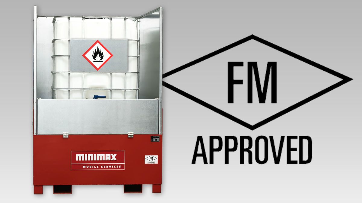 Brandschutzwanne BWCon 1.400 für IBC (© Minimax Mobile Services GmbH)