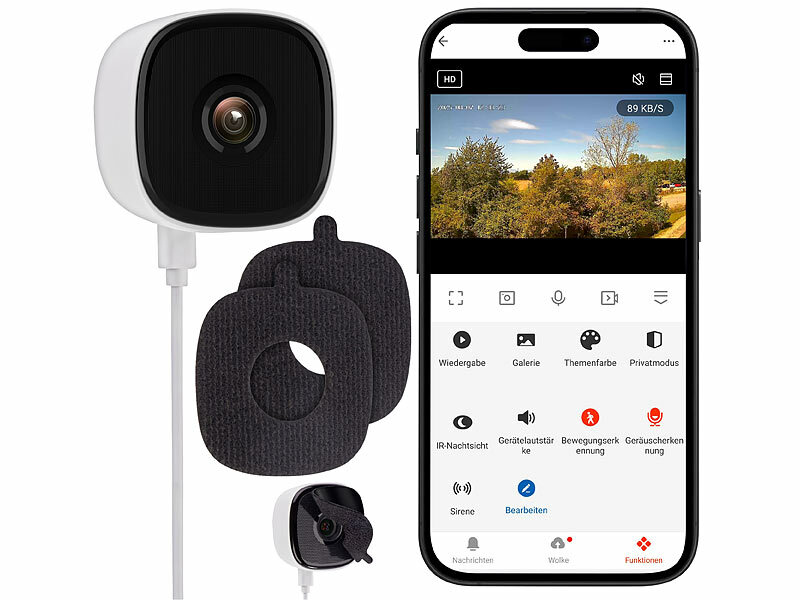 7links WLAN-IP-Fenster-Kamera IPC-920 mit 2K, 3 MP, App, Nachtsicht in Farbe, USB, www.pearl.de (Die Bildrechte liegen bei dem Verfasser der Mitteilung.)