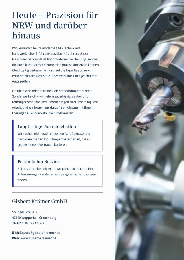 Die Gisbert Krämer GmbH stellt sich vor (© )