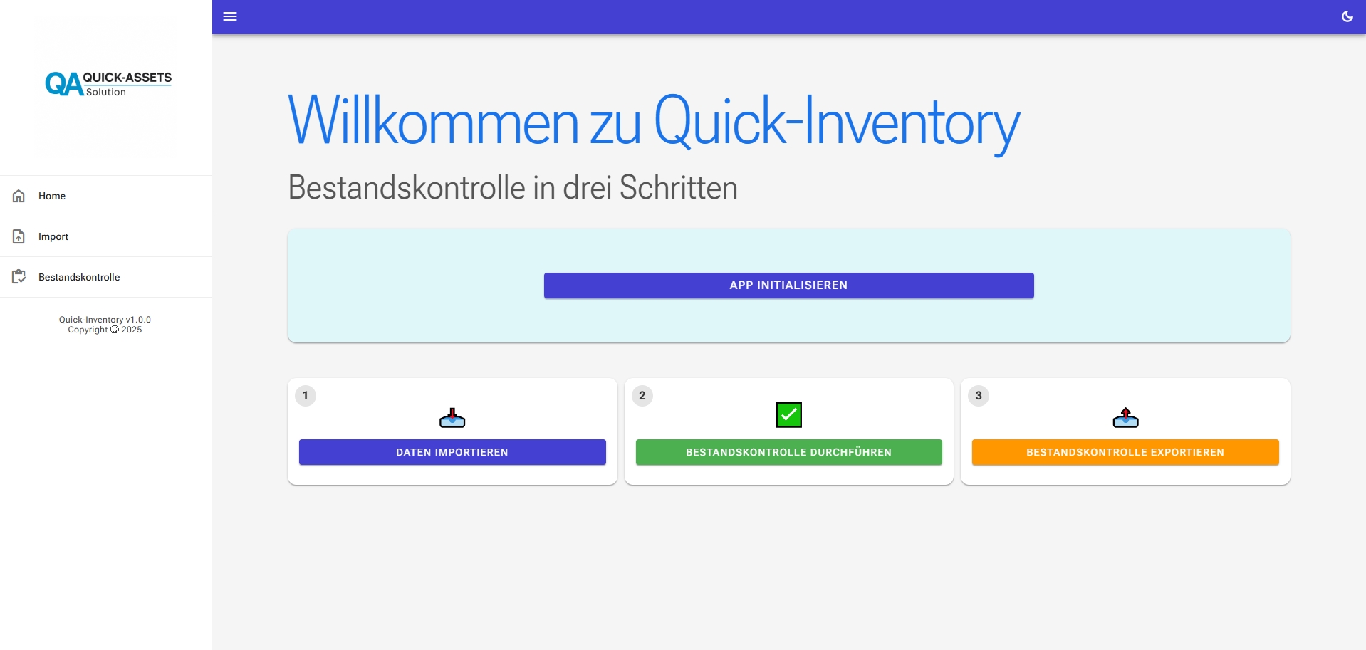 Mobile Inventur mit Quick-Inventory als Ergänzung zur bestehenden Anlagenbuchhaltung (Die Bildrechte liegen bei dem Verfasser der Mitteilung.)