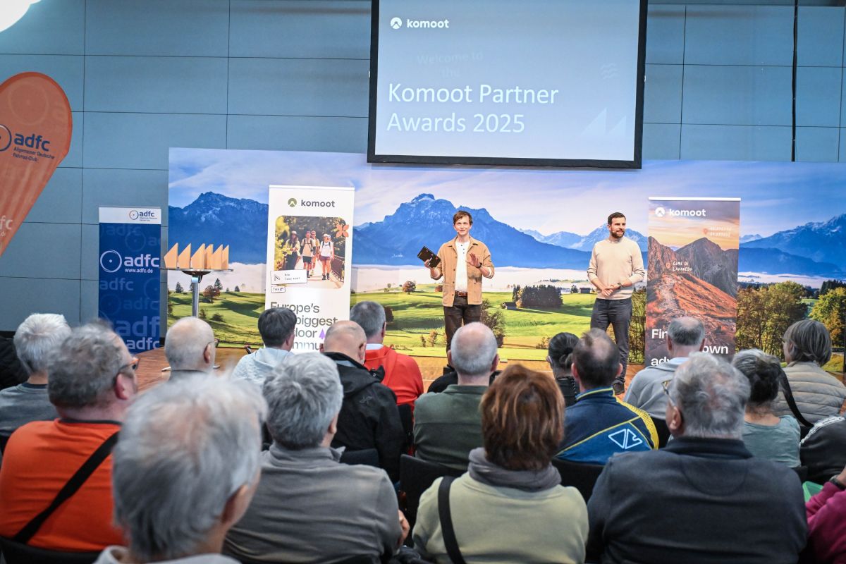 Die komoot Partner Awards gelten als begehrte Branchenauszeichnung.  (© Gabriele Grießenböck )