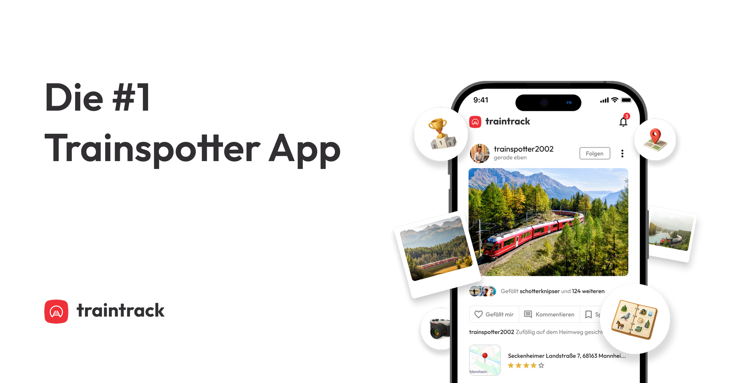 Traintrack - die Trainspotter App