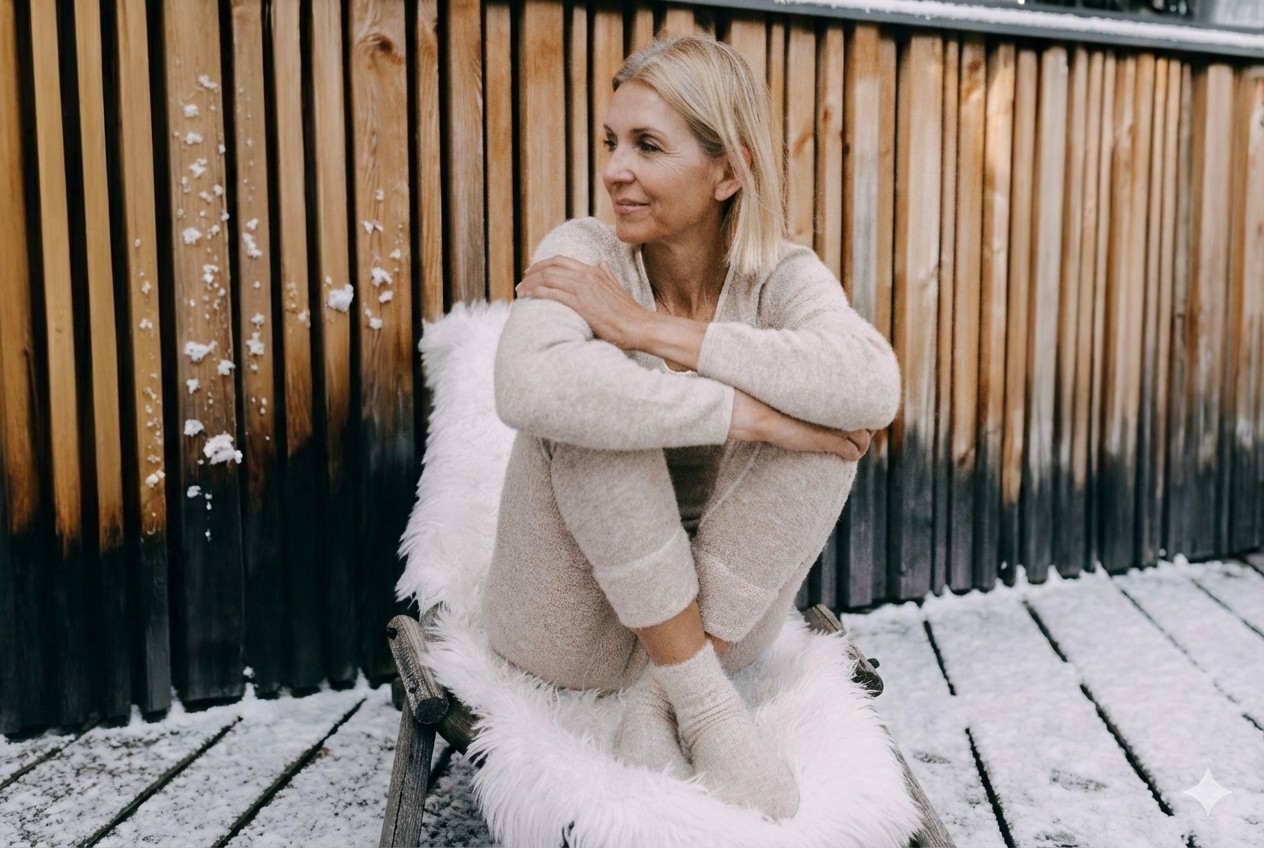 Wärmepuffer an kalten Tagen: Thermowäsche mit Naturfasern. Foto: Medima (Die Bildrechte liegen bei dem Verfasser der Mitteilung.)