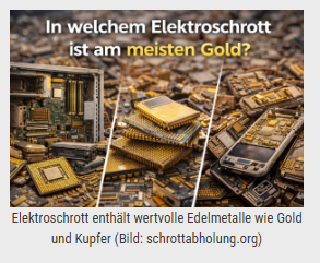 Elektroschrott enthält wertvolle Edelmetalle und ist eine wichtige Ressource für nachhaltiges Recycl