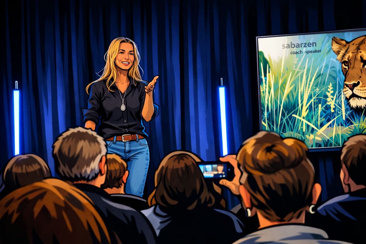 Keynote Angela Barzen: die Löwentaktik (© Angela Barzen)