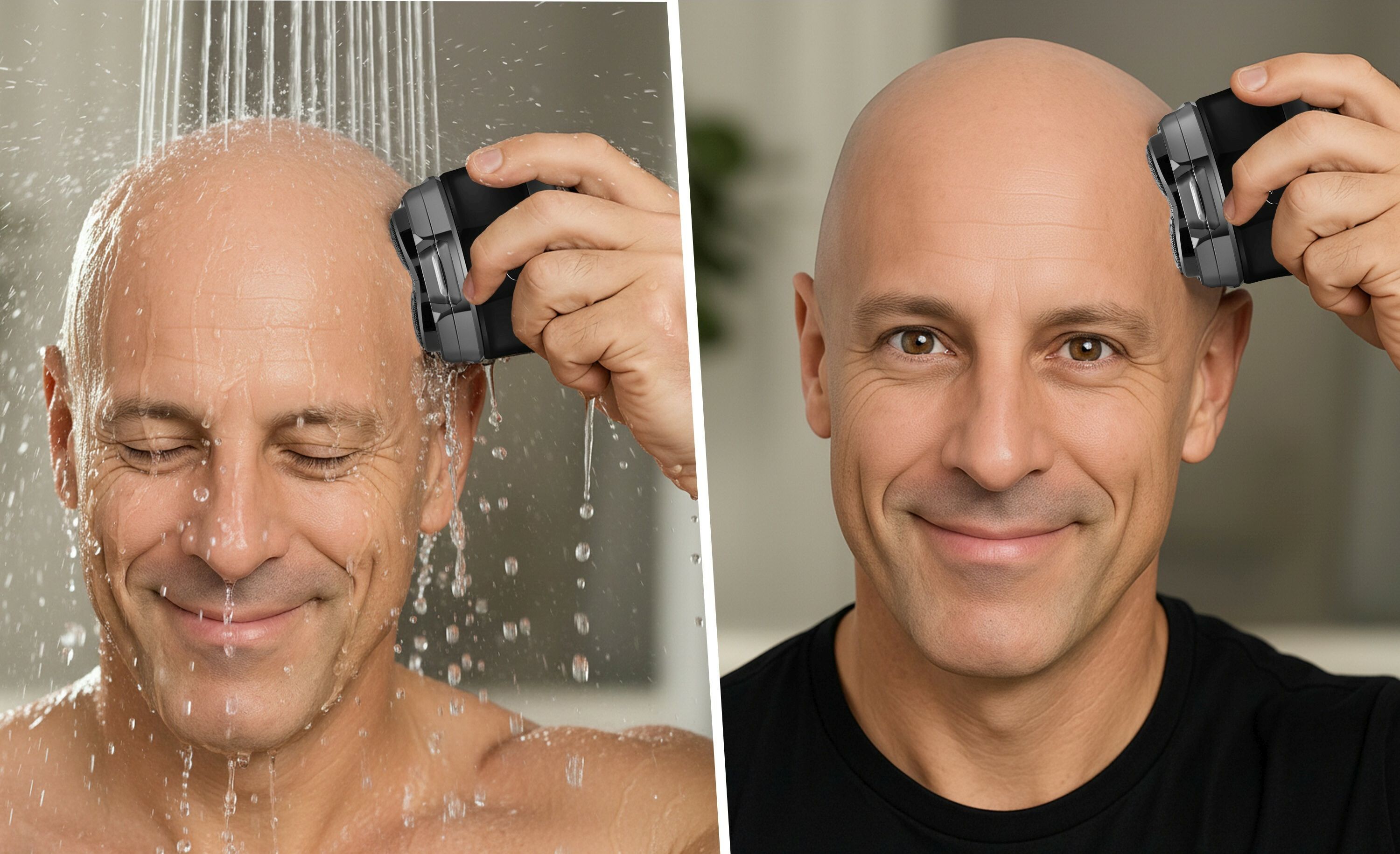 Sichler Men's Care Glatzen- und Kopfrasierer für Herren, wasserfest, Akku, 2 Stufen, www.pearl.de (Die Bildrechte liegen bei dem Verfasser der Mitteilung.)