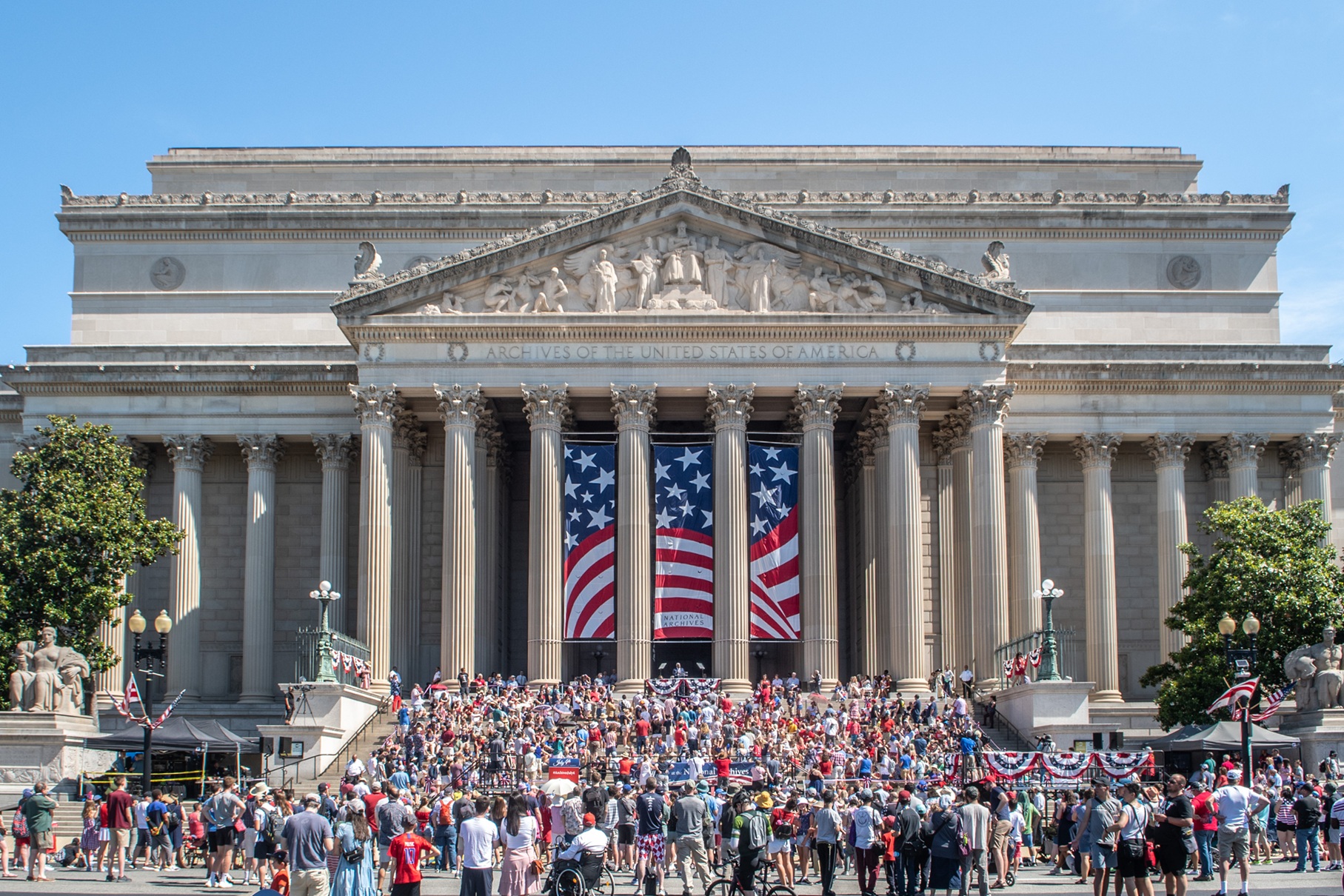 Auch das Nationalarchiv in Washington, DC feiert 250 Jahre USA. (Bildquelle: National Archives Foundation)