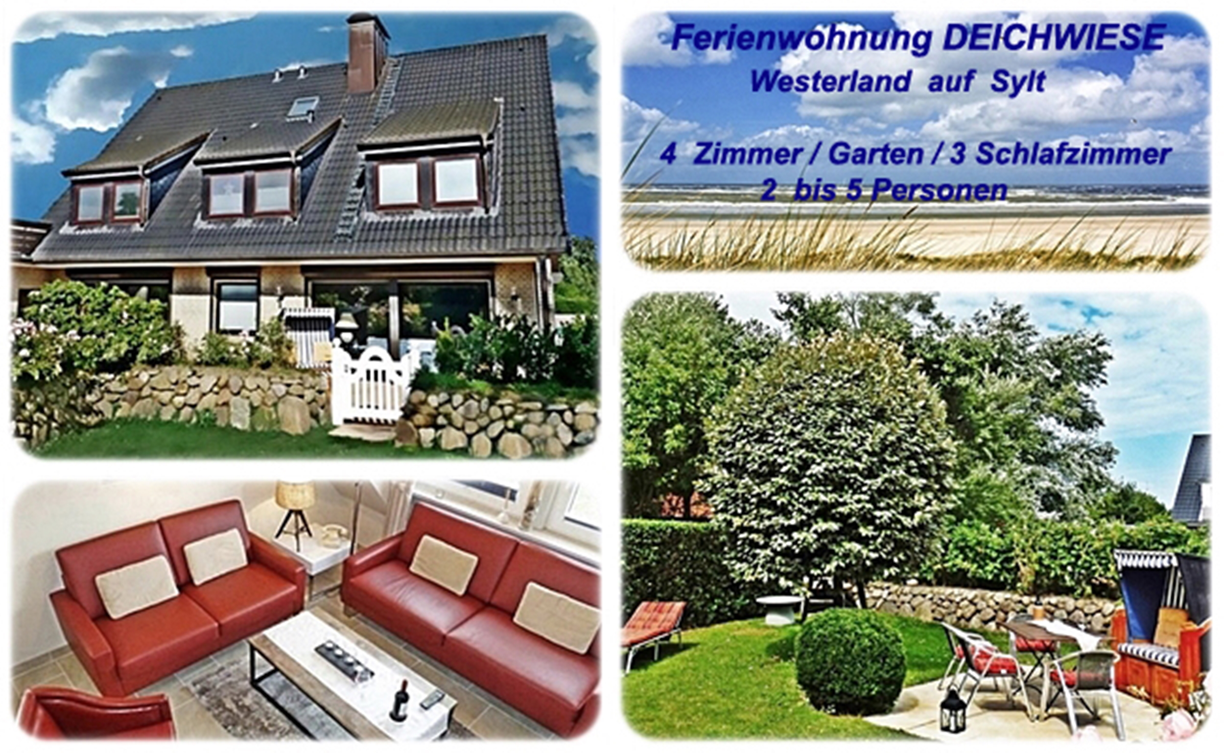 günstige Ferienwohnung auf Sylt www.sylter-deichwiesen.de
