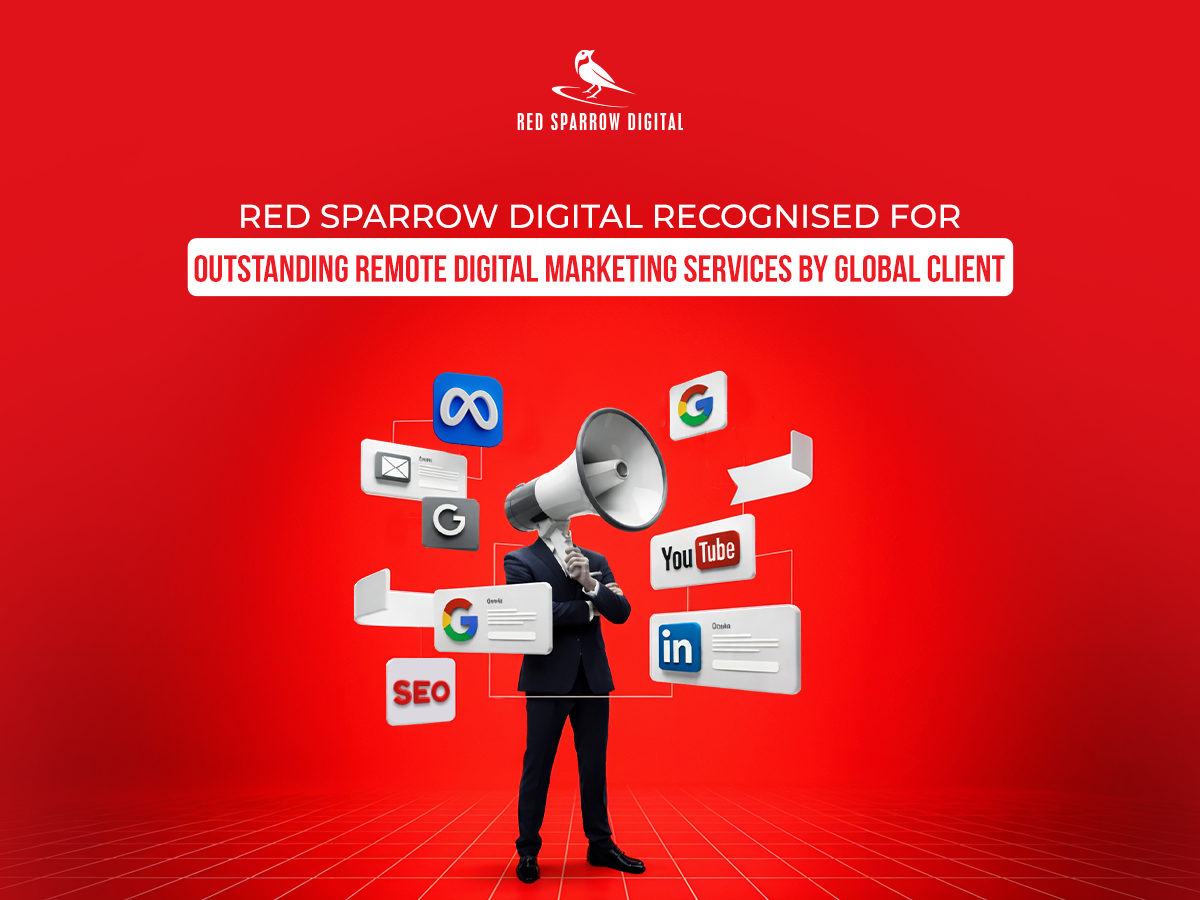 Red Sparrow Digital Recognised for Outstanding Remote Digital Marketing Services by Global Clients
