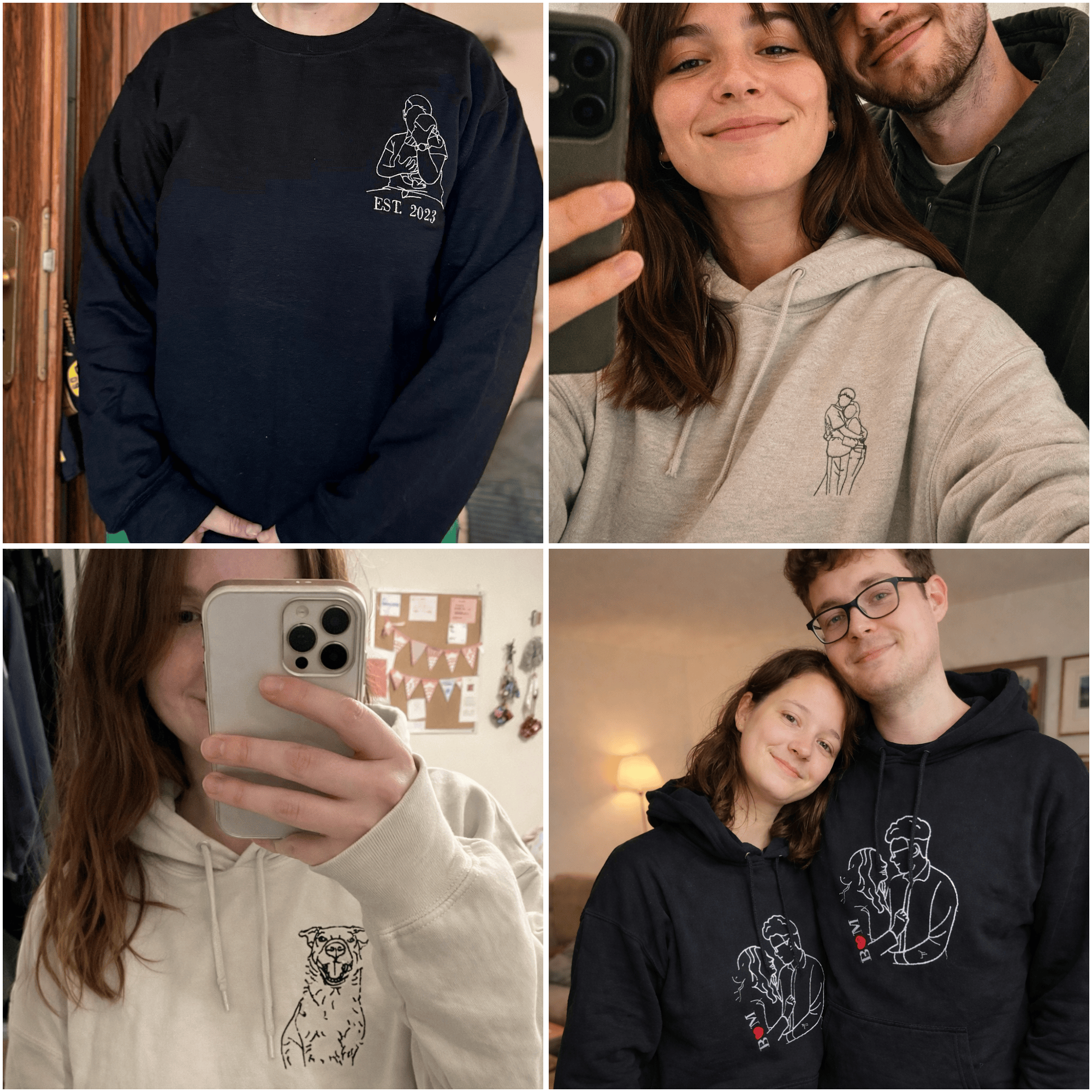 Personalisierte Premium-Hoodies mit individueller Stickerei von True Threads