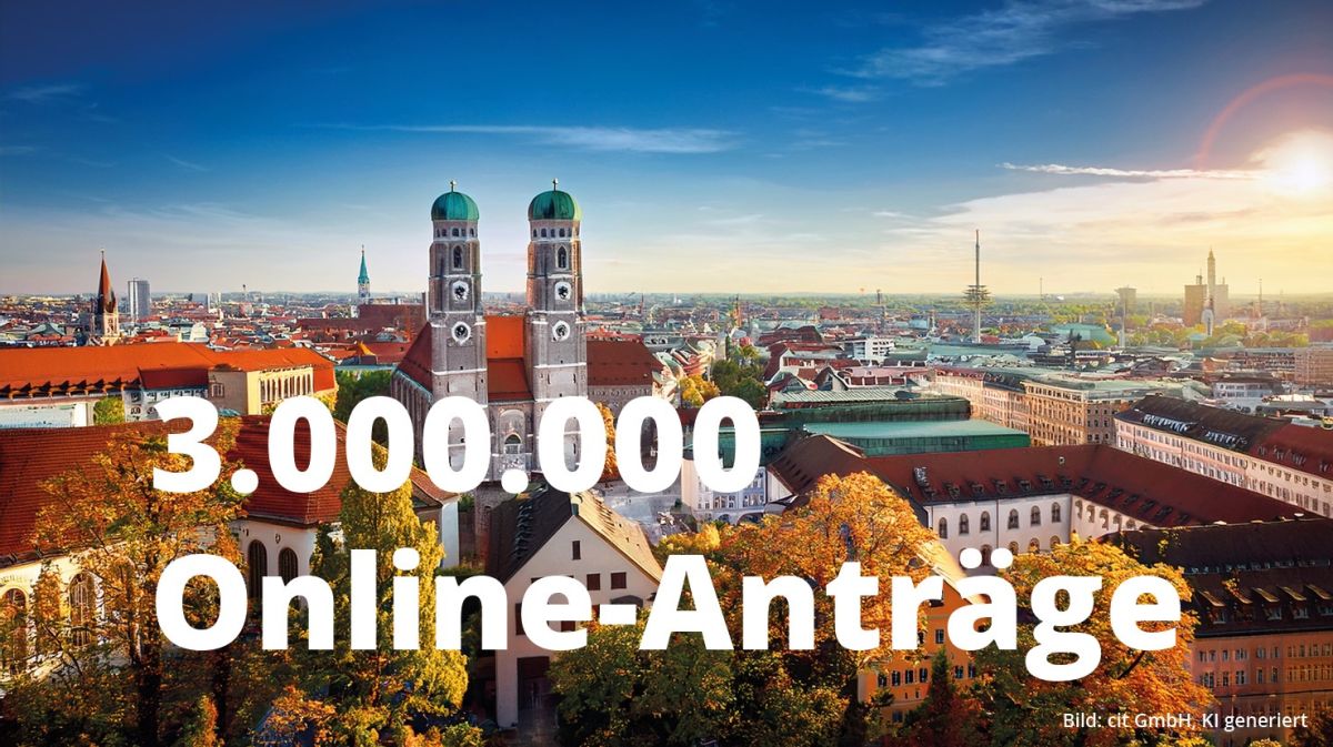 München knackt mit Formularserver auf cit-Basis 3-Millionen-Marke bei Online-Anträgen (© )
