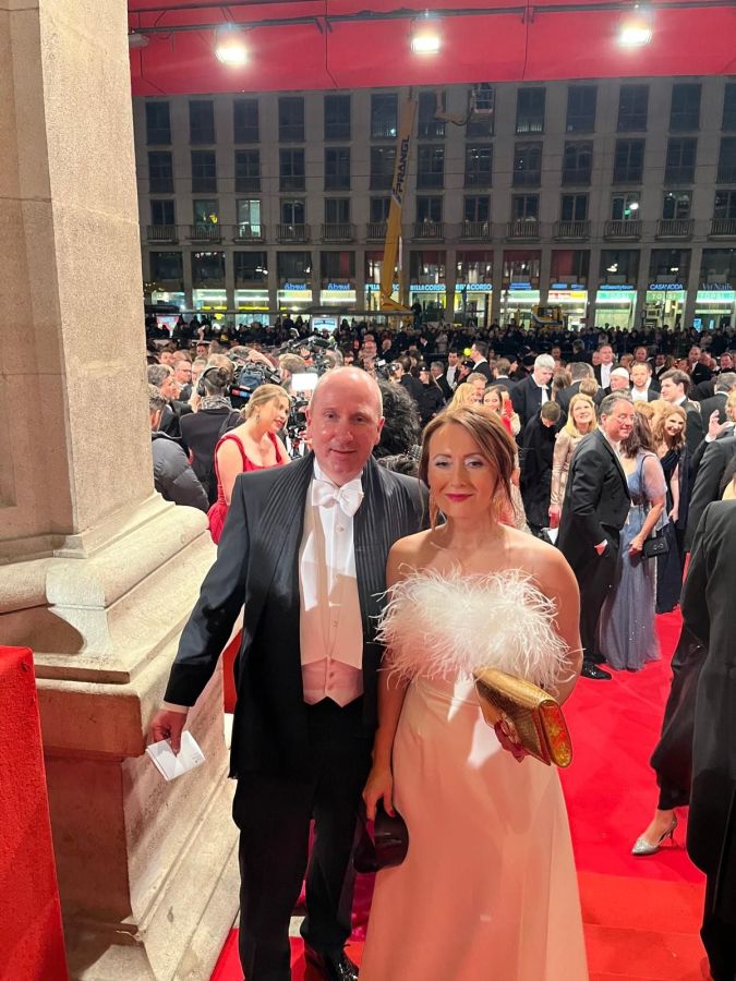 Marvin Schertl und Dr Sina Schertl von Casa Padrino auf dem Wiener Opernball 2024 (© Casa Padrino)