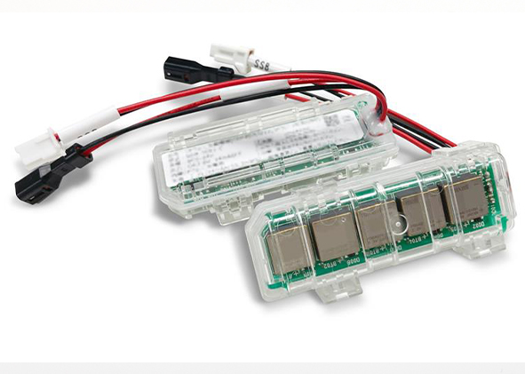 Das All-Solid-State-Batteriemodul von Maxell (Die Bildrechte liegen bei dem Verfasser der Mitteilung.)