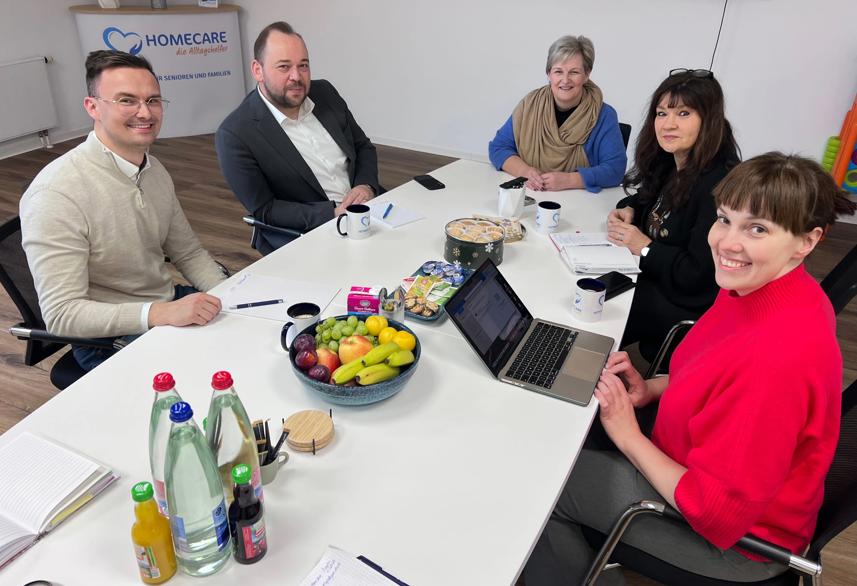 Fachdialog Pflege Sachsen: L. Pfeifer, J. Holes, D. Pfeifer, I. Saborowski, N. Seitz  (v.l.n.r.). (Die Bildrechte liegen bei dem Verfasser der Mitteilung.)