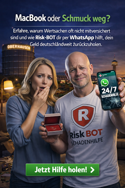 Einbruch melden Oberhausen – zahlt die Hausrat dein MacBook?
