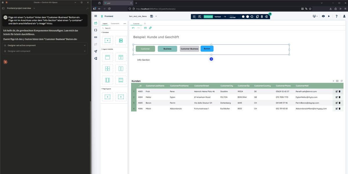 Buttons erstellen durch einfache Prompts in yeet (© vectorsoft)