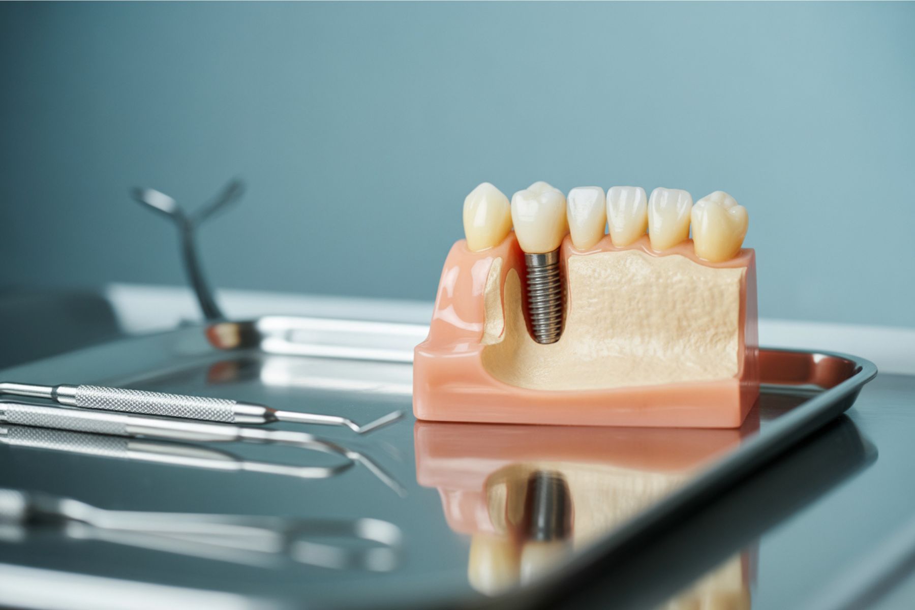 Zahnimplantat in Zug (Die Bildrechte liegen bei dem Verfasser der Mitteilung.)