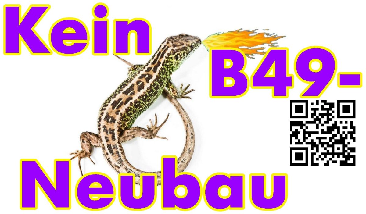 Die auf der Trasse lebende Zauneidechse als Motiv der Straßenbaugegner*innen (© Archiv Projektwerkstatt (CC))